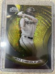 Jazz Chisholm Jr. [Gold Mini Diamond] #100 Baseball Cards 2022 Topps Chrome Black Prices
