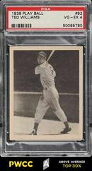 Ted Williams #92 Baseball Cards 1939 Play Ball Prices