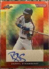 Darryl Strawberry [Super Prismatic Gold] #BA-DS1 Baseball Cards 2023 Leaf Vivid Autograph Prices