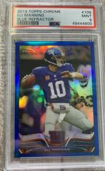 Eli Manning [Blue Refractor] Football Cards 2013 Topps Chrome Prices