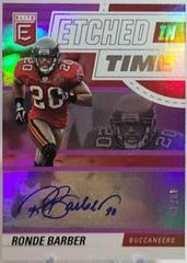 Ronde Barber [Purple] #ET-RB Football Cards 2022 Panini Donruss Elite Etched in Time Signatures Prices