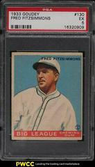 Fred Fitzsimmons Baseball Cards 1933 Goudey Prices
