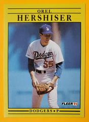 Orel Hershiser #208 Baseball Cards 1991 Fleer Prices