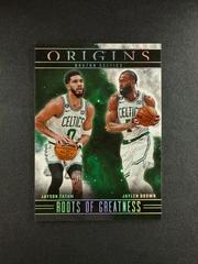 Jaylen Brown / Jayson Tatum #3 Basketball Cards 2023 Panini Origins Roots of Greatness Prices