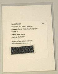 Najee Harris #TOC-NHA Football Cards 2021 Panini Chronicles Turn of the Century Autographs Prices