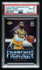 LeBron James #6 Basketball Cards 2018 Panini Donruss Optic Franchise Features Prices