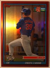 Owen Caissie [Chrome Red Refractor] #PDC-181 Baseball Cards 2021 Topps Pro Debut Prices