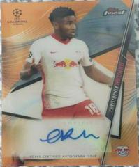 Christopher Nkunku [Orange Refractor] Soccer Cards 2020 Topps Finest UEFA Champions League Autographs Prices