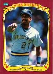 Alvin Davis Baseball Cards 1986 Fleer Star Stickers Prices