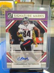 Cordarrelle Patterson #SM-CP Football Cards 2022 Panini Donruss Signature Marks Prices