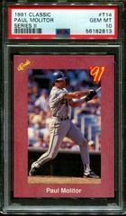 Paul Molitor [Series II] Baseball Cards 1991 Classic Prices