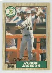 Reggie Jackson #52T Baseball Cards 1987 Topps Traded Tiffany Prices