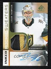 Logan Thompson [Inked Patch Autograph] Hockey Cards 2021 SP Game Used Rookie Sweaters Prices