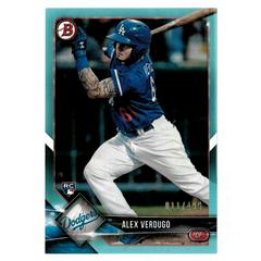 Alex Verdugo [Sky Blue] #72 Baseball Cards 2018 Bowman Prices