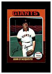 John D'Acquisto #372 Baseball Cards 1975 O Pee Chee Prices