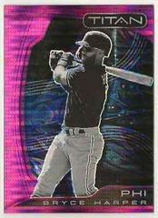 Bryce Harper [Pink Pulsar] #24 Baseball Cards 2022 Panini Chronicles Titan Prices