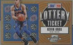 Kevin Knox II Basketball Cards 2018 Panini Contenders Optic Lottery Ticket Prices