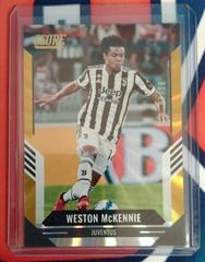 Weston McKennie [Purple Laser] Soccer Cards 2021 Panini Score FIFA Prices