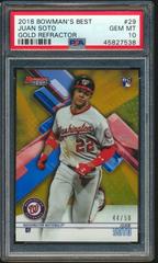 Juan Soto [Gold Refractor] #29 Baseball Cards 2018 Bowman's Best Prices