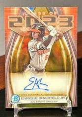Enrique Bradfield Jr. [Gold] #23A-EB Baseball Cards 2023 Bowman Draft Class of Autographs Prices