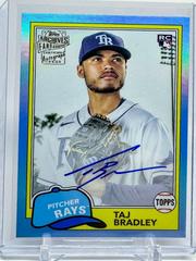 Taj Bradley [Blue] #81FF-TB Baseball Cards 2023 Topps Archives 1981 Fan Favorites Autographs Prices