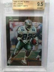 Emmitt Smith #40 Football Cards 1996 Panini Score Board NFL Lasers Prices