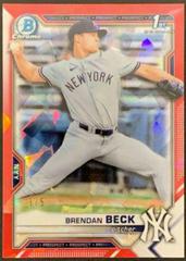 Brendan Beck [Red Refractor] #BDC-118 Baseball Cards 2021 Bowman Draft Chrome Prices