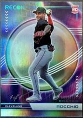 Brayan Rocchio [Platinum Blue] Baseball Cards 2023 Panini Chronicles Recon Prices