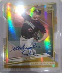 Gabriel Hughes [Aspirations Die Cut Signature Gold] Baseball Cards 2022 Panini Elite Extra Edition Prices