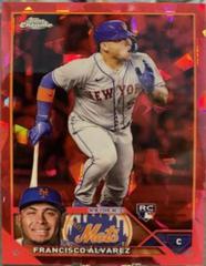 Francisco Alvarez [Red] #644 Baseball Cards 2023 Topps Chrome Sapphire Prices