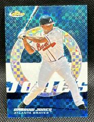 Andruw Jones [Blue Xfractor] #8 Baseball Cards 2005 Finest Prices
