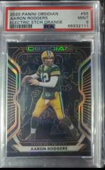 Aaron Rodgers [Electric Etch Orange] #55 Football Cards 2020 Panini Obsidian Prices