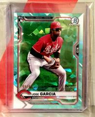 Jose Garcia [Aqua] #14 Baseball Cards 2021 Bowman Chrome Sapphire Prices