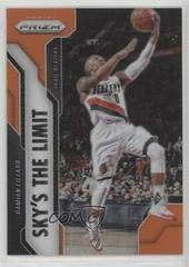 Damian Lillard [Orange Prizm] #19 Basketball Cards 2016 Panini Prizm Sky's the Limit Prices
