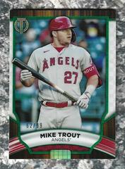 Mike Trout [Green] Baseball Cards 2022 Topps Tribute Prices