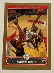 LeBron James [Gold] #123 Basketball Cards 2006 Topps Prices