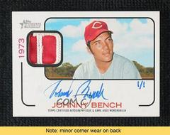 Johnny Bench Baseball Cards 2022 Topps Heritage Flashbacks Autograph Relics Prices