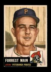 Forrest Main #198 Baseball Cards 1953 Topps Prices