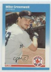 Mike Greenwell #U-37 Baseball Cards 1987 Fleer Update Glossy Prices