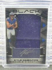 Kyle Hamilton #SSR-KHA Football Cards 2022 Panini Black Sizeable Signatures Rookie Jersey Prices
