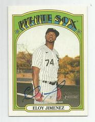 Eloy Jimenez Real One Autographs #ROA-EJ Baseball Cards 2021 Topps Heritage Real One Autographs Prices