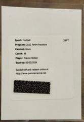 Travon Walker #G-TW Football Cards 2022 Panini Absolute Glass Prices
