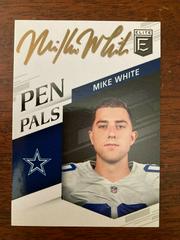 Mike White [Gold Ink] Football Cards 2018 Donruss Elite Pen Pals Prices