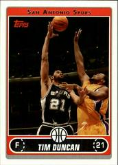 Tim Duncan Basketball Cards 2006 Topps Prices