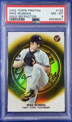 Mike Mussina [Gold Refractor] #122 Baseball Cards 2002 Topps Pristine Prices