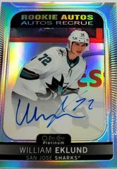 William Eklund [Rainbow] #R-WE Hockey Cards 2021 O-Pee-Chee Rookie Autographs Prices