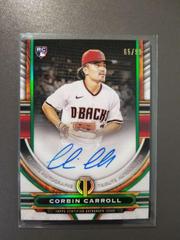 Corbin Carroll [Green] #TA-COC Baseball Cards 2023 Topps Tribute Autographs Prices