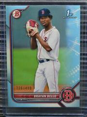 Brayan Bello [Sky Blue] Baseball Cards 2022 Bowman Paper Prospects Prices