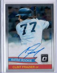 Clint Frazier [Holo] Baseball Cards 2018 Panini Donruss Optic Rated Rookie Retro 1984 Signatures Prices