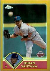 Johan Santana [Refractor] Baseball Cards 2003 Topps Chrome Prices